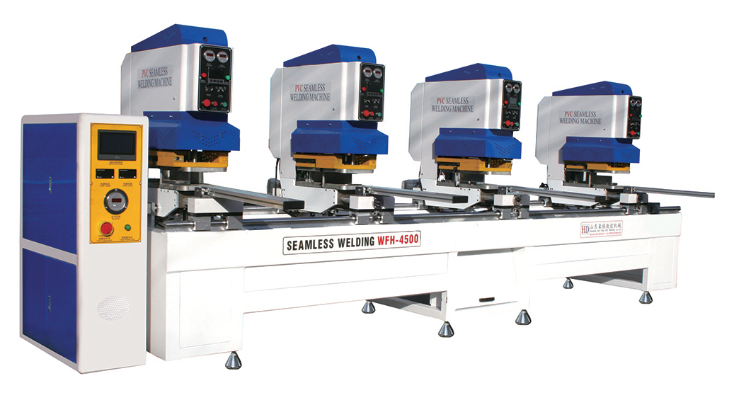 Mid-range configuration four-head seamless welding machine