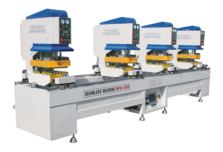 General  configuration four-head seamless welding machine