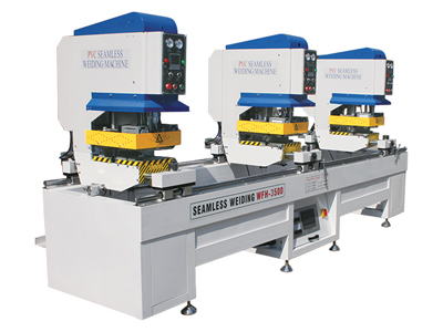 General  configuration three-head seamless welding machine