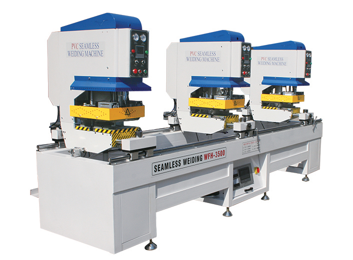 General  configuration three-head seamless welding machine